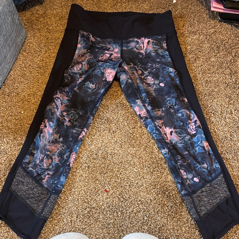 Lululemon floral and and Pink Patterned Leggings